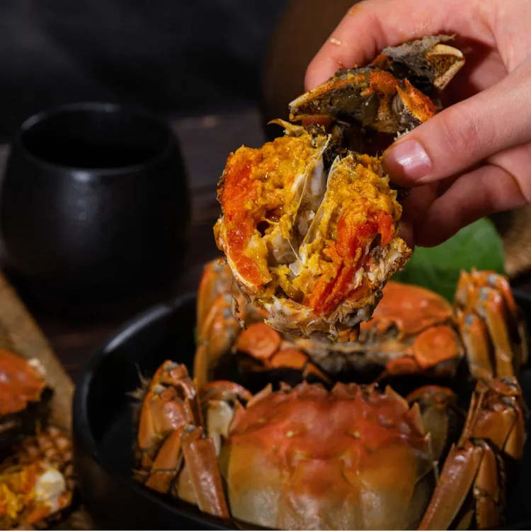 【活蟹】精品大闸蟹/公蟹4.2两起/母蟹3.5两起/6-10只/缺手/包邮