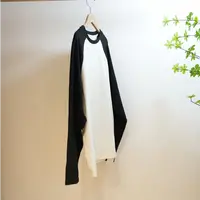 1-680-黑白拼色插肩袖数字8刺绣春秋磨毛打底衫男