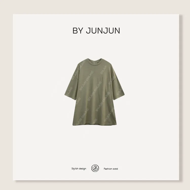 ByJunjun高级定制面料【颗粒row】颗粒感T恤
