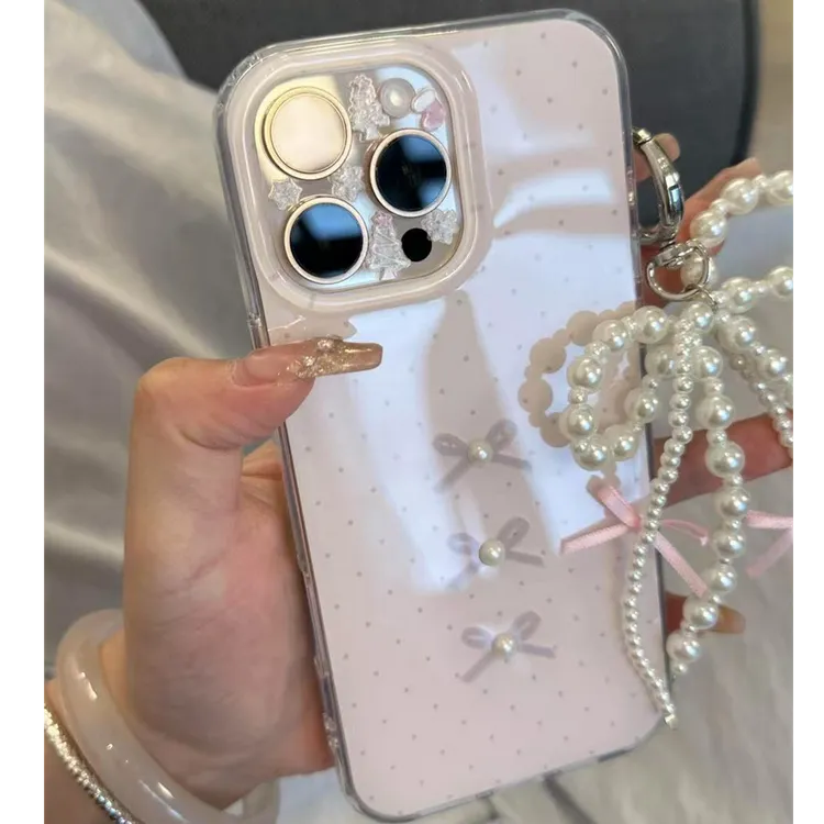 诚星泽波点蝴蝶结适用苹果手机壳华为vivo小米荣耀oppo红米一加软