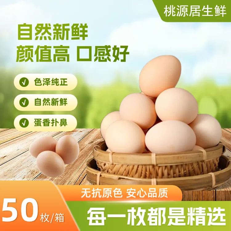 山林散养土鸡蛋新鲜现捡营养健康适合孕妇月子食用50枚
