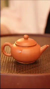 茶壶紫砂140cc 水平 朱泥