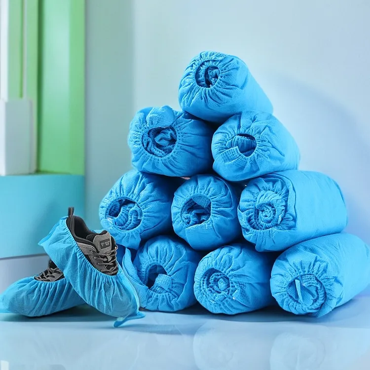 【超值120只】一次性无纺布鞋套加厚加大防滑耐磨透气室内学生机房