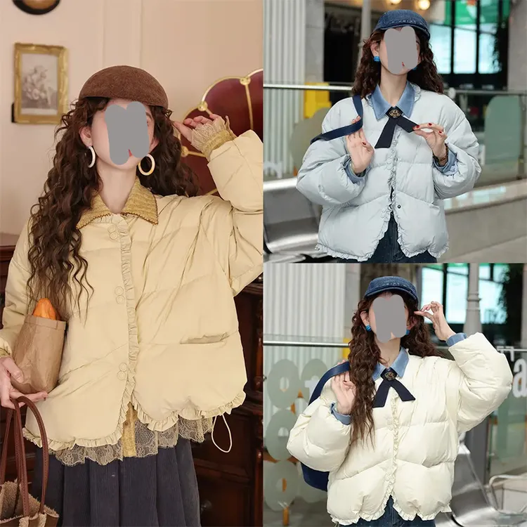 【瓦当月光】2025港风复古秋冬新款时尚休闲百搭保暖宽松棉服外套女