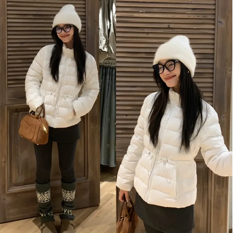 2025上新收腰A字版抽绳云朵亲肤羽绒服25003
