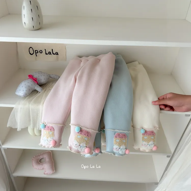 opolala~女童冬季加厚蚕丝打底裤