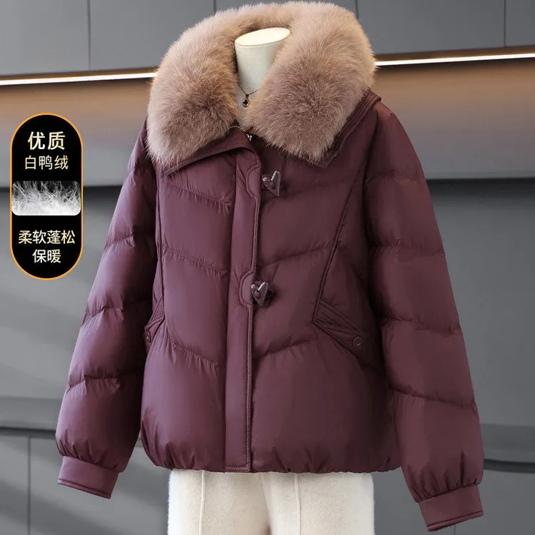 妈妈羽绒服冬装外套2025新款中老年人秋冬品牌女装棉袄棉衣