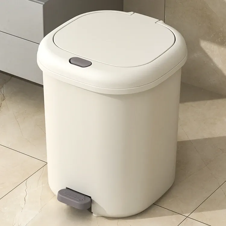 新款厨房大容量脚踏式垃圾桶家用带盖客厅卫生间卧室按压式垃圾桶