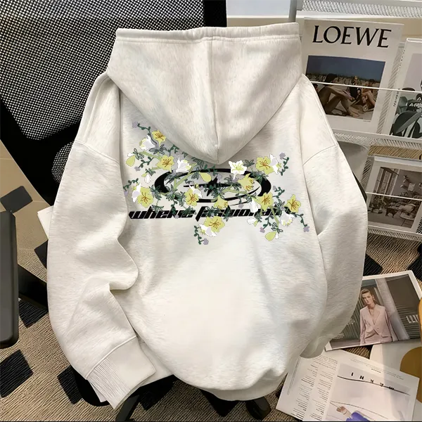 重磅500克纯棉连帽卫衣舒适小众青春上衣高街学生潮流设计感休闲