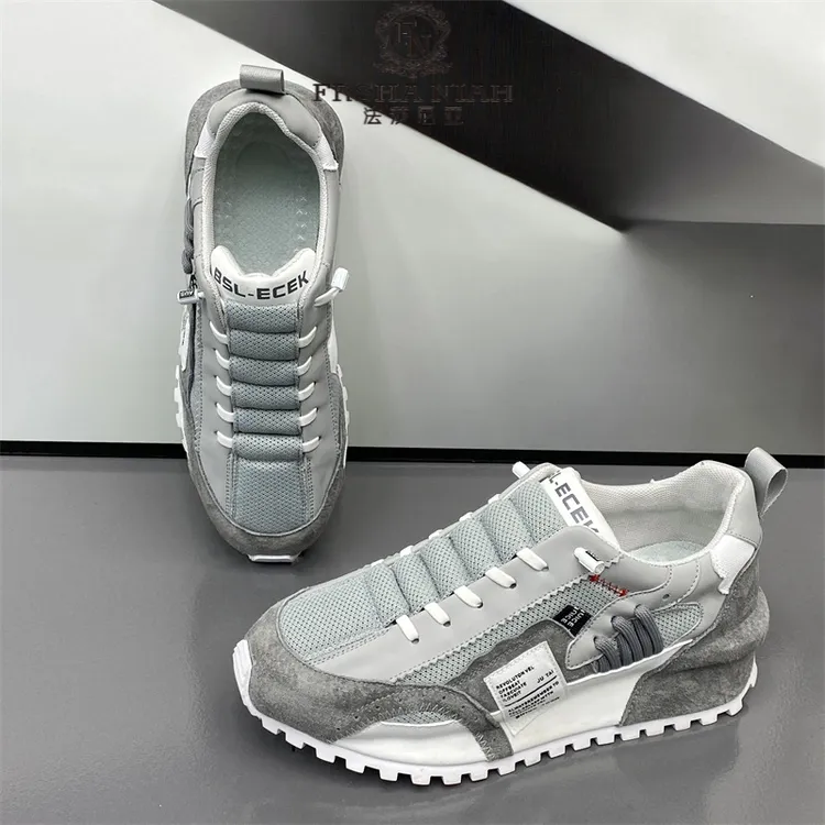 法莎尼亚潮牌男鞋韩版运动鞋潮流百搭老爹鞋厚底内透气网面鞋