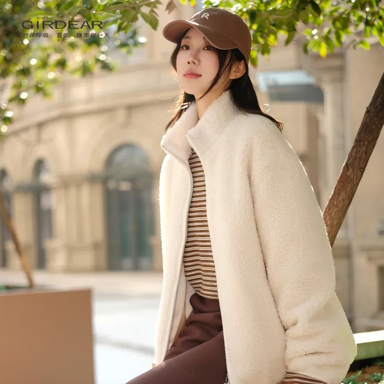 GIRDEAR/哥弟秋冬新款时尚百搭宽松轻奢气质保暖长袖外套女140043