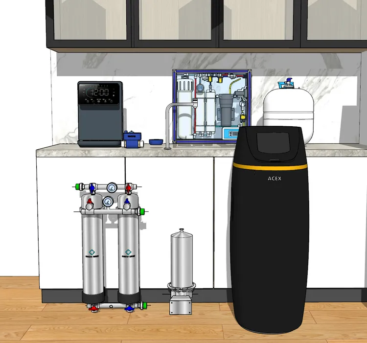 优家净水全屋净水软水直饮水大型平层复式别墅定制