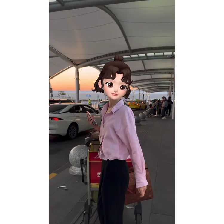 MARIE.COCO减龄时尚套装女早秋季粉色长袖衬衫黑色休闲长裤一整套