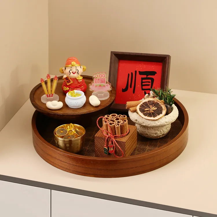 贝汉美创意财神入户玄关装饰中古风摆件客厅肉桂香薰乔迁礼物全套