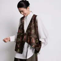 初见十三娘『雅叶』两面穿香云纱手工高定重锻龟裂纹马甲新中式国风