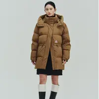 道木熙（D13款）户外休闲中长款95鸭绒连帽立领冬季经典时尚羽绒服