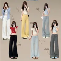 【正版太空棉+运费险】早秋新太空棉美式休闲裤阔腿拖地裤