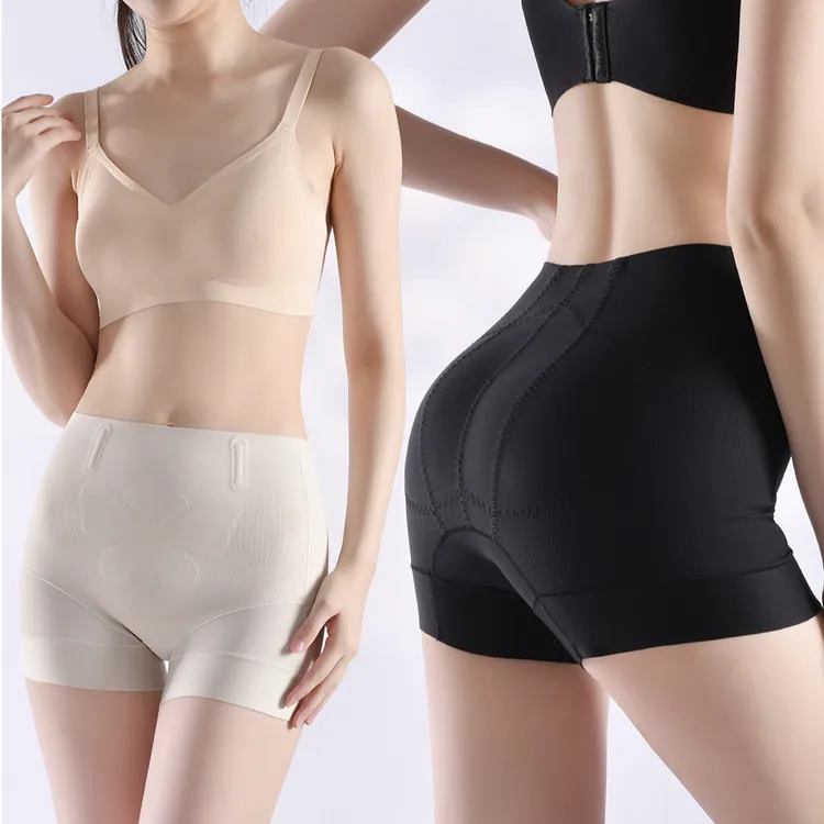 短款美体裤薄款短裤提花提臀裤防走光成人美体裤F99##