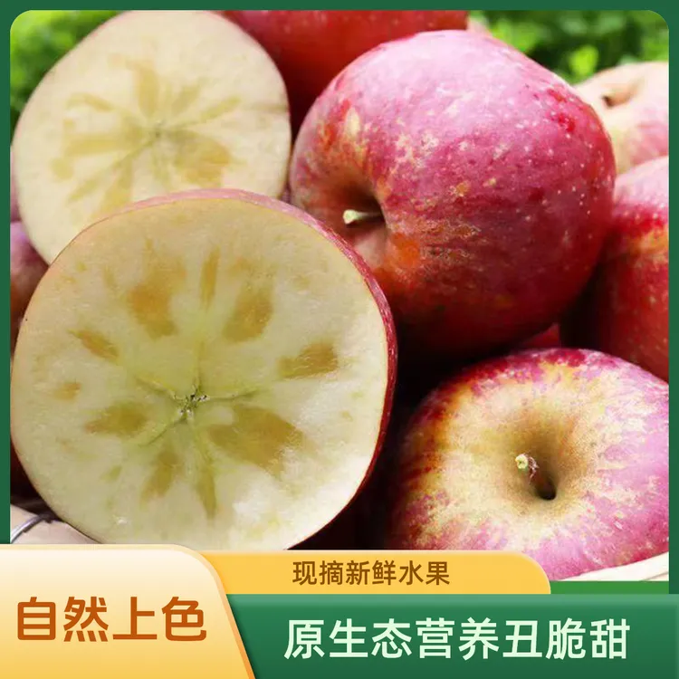 云南昭通红富士苹果脆甜多汁农家果园现摘新鲜水果5/9斤产地直发