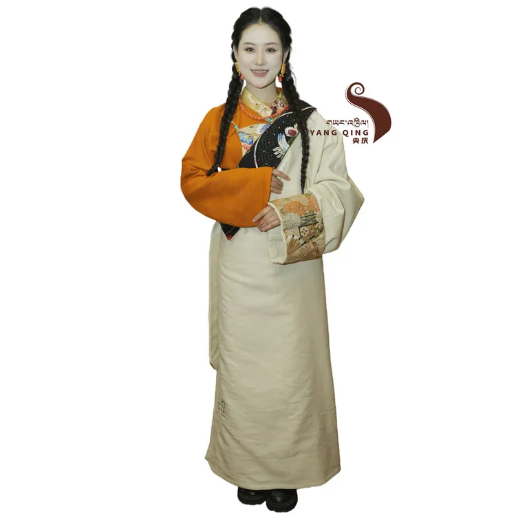 【纯手工定制】高级匠心藏袍 传统工艺氆氇羊毛材质颜色花样自选