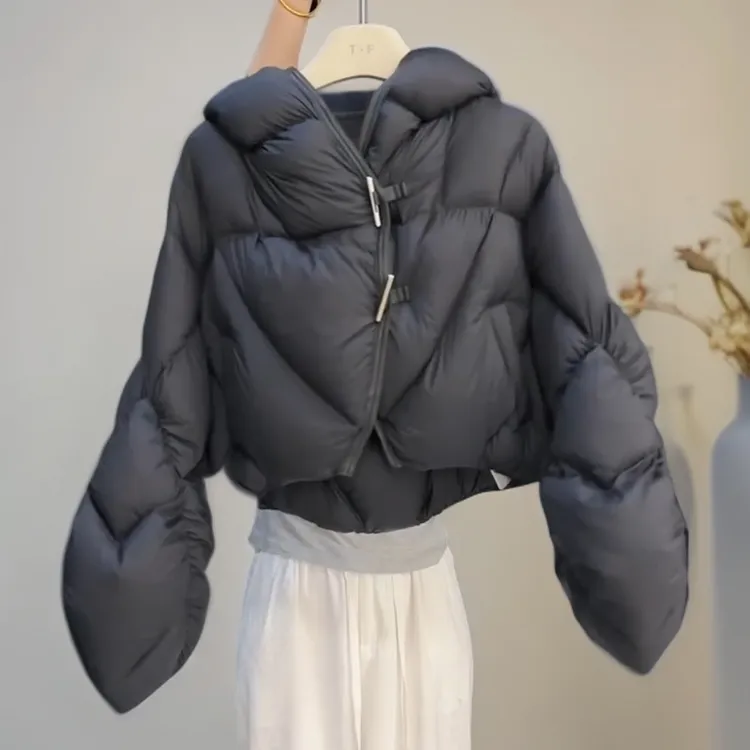 小个子羽绒服2025新款爆款潮牌网红洋气炸街女装加厚冬季短款外套