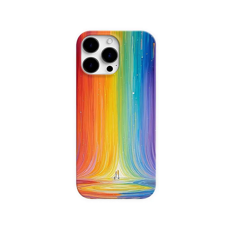 彩虹星空手机壳适用于苹果16pm卡通15ins风13可爱11xr创意12pm14