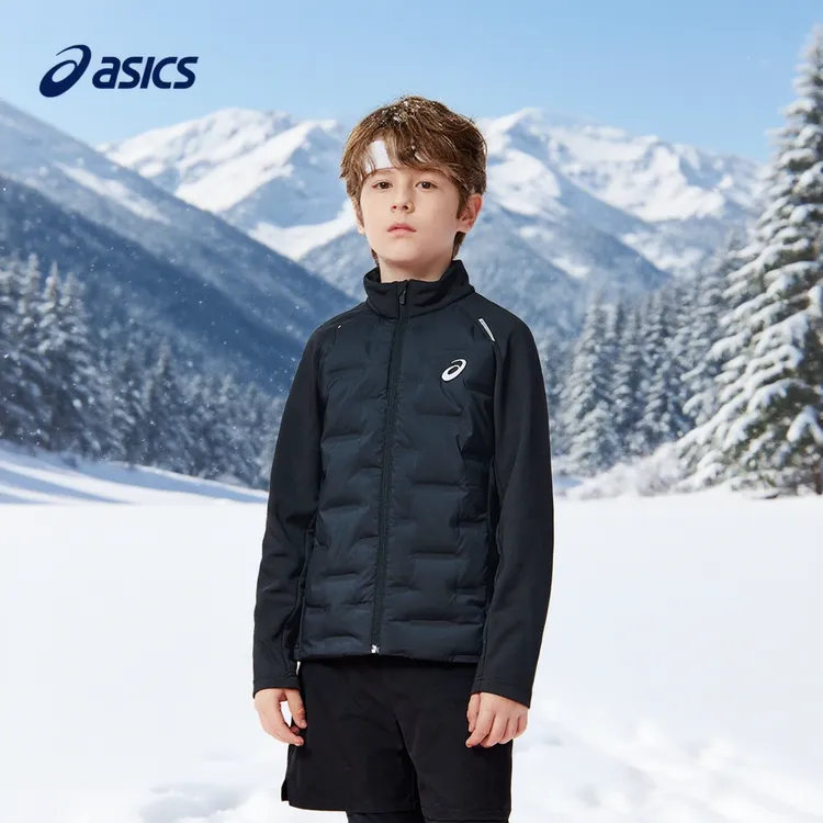 【反季羽绒】ASICS/亚瑟士童装25新男女童弹力羽绒夹克334251072308