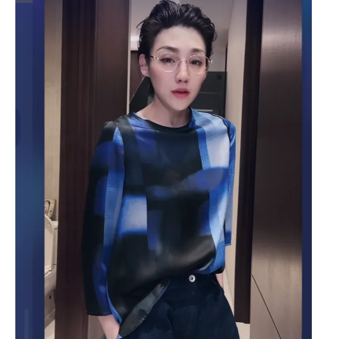 出口订单 蓝色长袖 CX0109