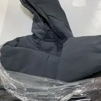［小小布］no退换-东大门正品l5a黑色内格子连帽棉服