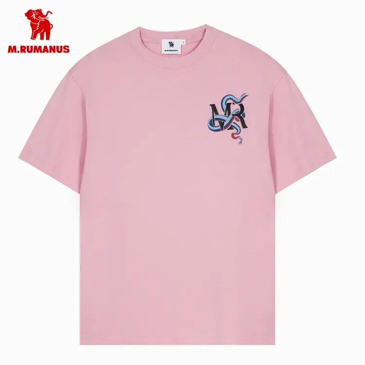 25春夏新款首发男士休闲潮流T恤半袖宽松设计师圆领针织时尚简约