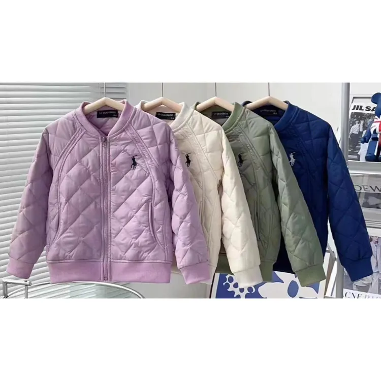 2025新款秋冬棒球服绗棉棉服冬季罗纹袖男女同款多色可选帅气百搭