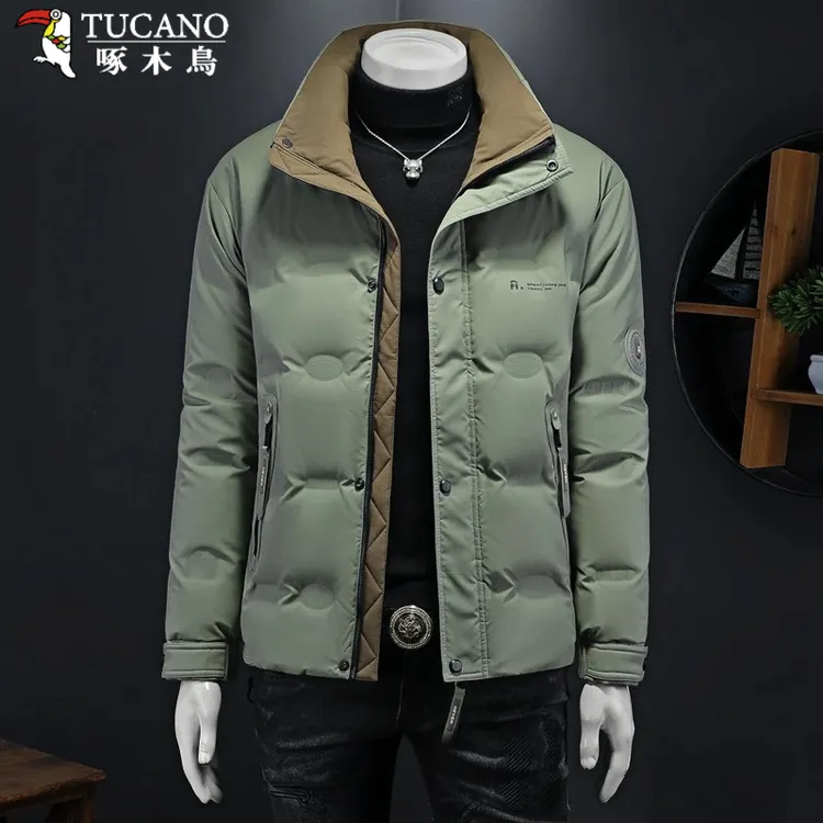 TUCANO/啄木鳥冬季羽绒棉服高级男士外套立领保暖外套休闲时尚帅