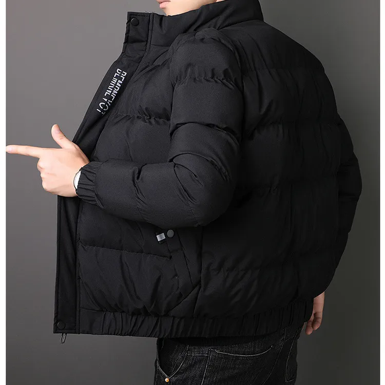 韩版棉服棉衣青年立领冬季冬装保暖短款休闲百搭加厚外套收口袖