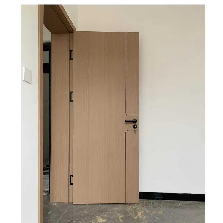 轻奢中式多层实木卧室门室内家用免漆木门定制