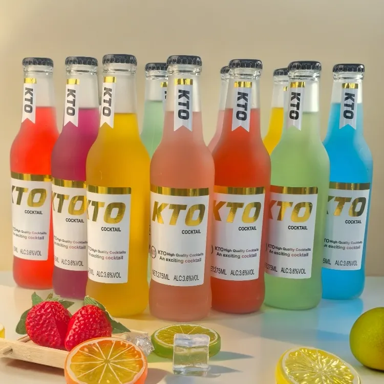 【6瓶装】微醺鸡尾酒瓶装3.6度少女学生鸡尾酒水果口味气泡鸡尾酒