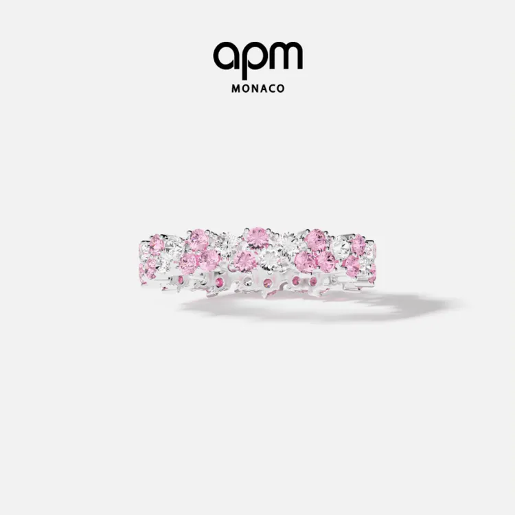 APM Monaco 轻奢时尚玫瑰水滴高级感明星同款氛围感对戒时尚饰品