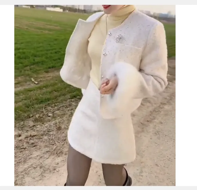 2024冬季新款时尚女装网红潮流气质靓丽漂亮外套裙子套装女云12