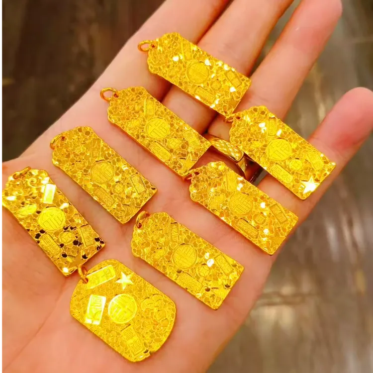 铜合金吊坠   بۇلاپكا 实心素款平安小时尚百搭