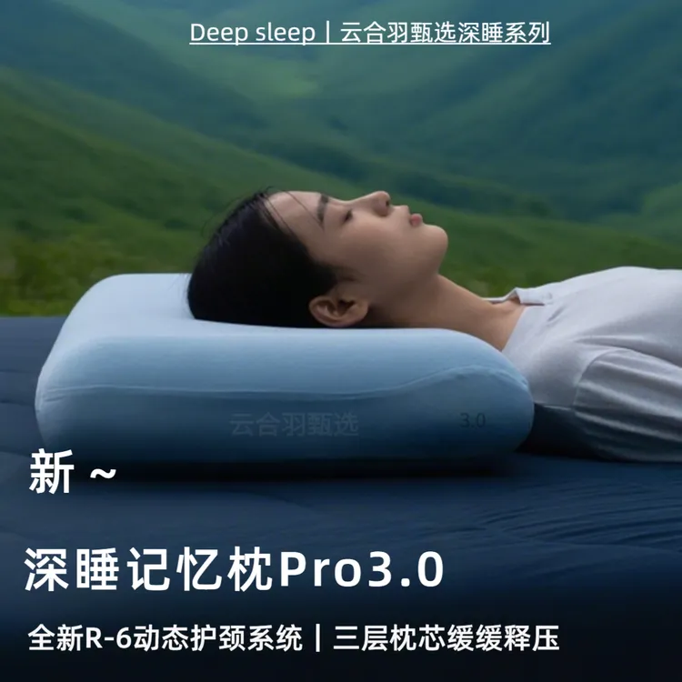 星球酒店深睡枕Pro3记忆棉枕头3芯成人护颈椎助睡眠枕芯中秋礼物*