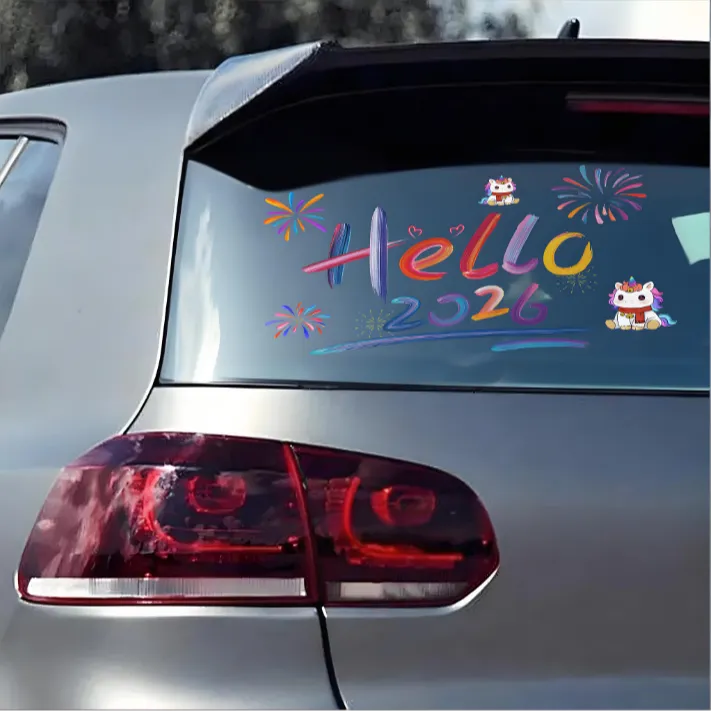 新年静电福字窗花贴餐厅玻璃贴无胶静电贴乔迁贴画透明玻璃门贴纸