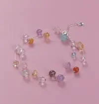 彩虹多宝悬浮细链