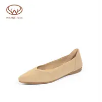 韦恩Wayne Flex环保飞织时髦优雅3D立体镂空平底鞋女1213H