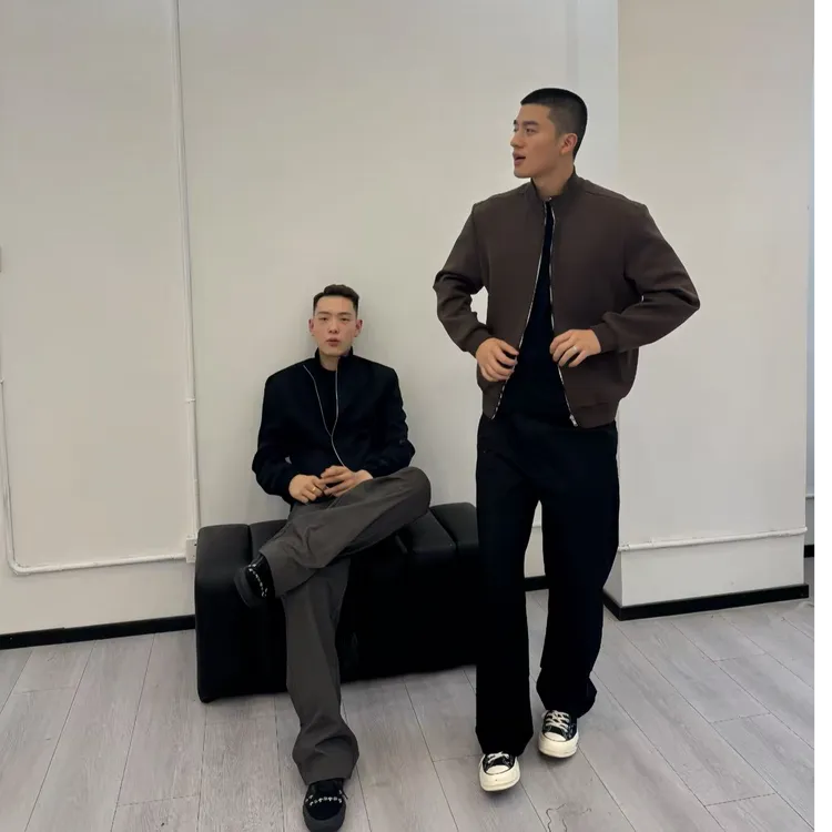 何以至此25AW美式休闲380g复古拉链夹克外套