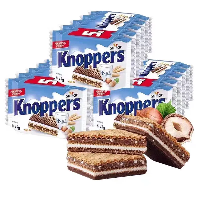 【至25年11月4日】Knoppers优力享巧克力威化饼干125g*4条（20包）