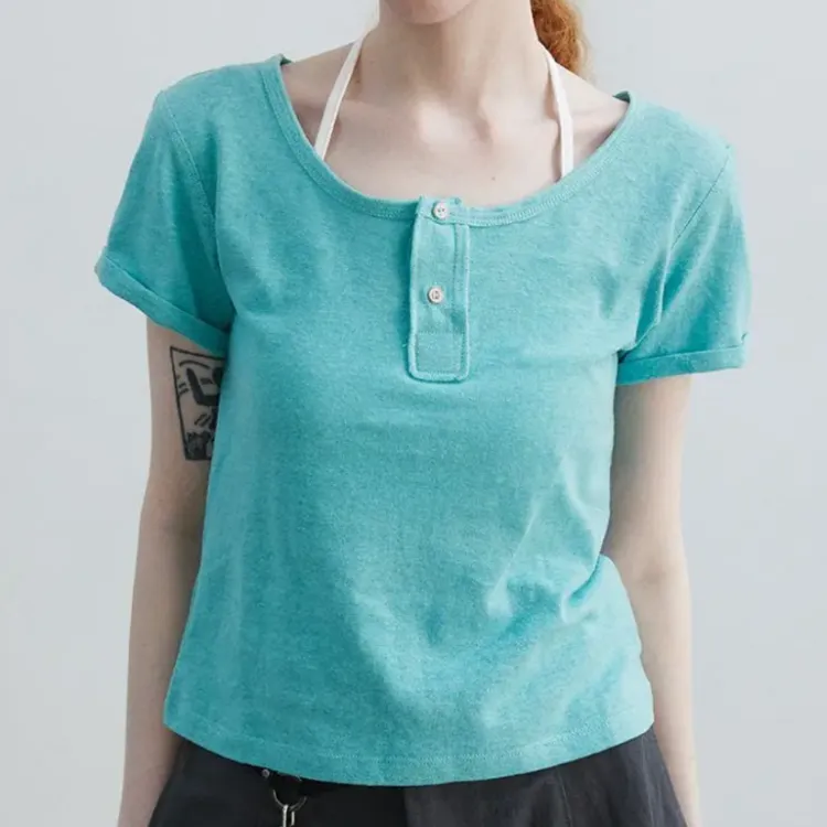 2025新款夏季百搭时尚休闲设计感气质上衣T恤LK2504340