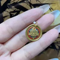 【金羽黄金】足金999扎基拉姆珐琅工艺吊坠 5.42