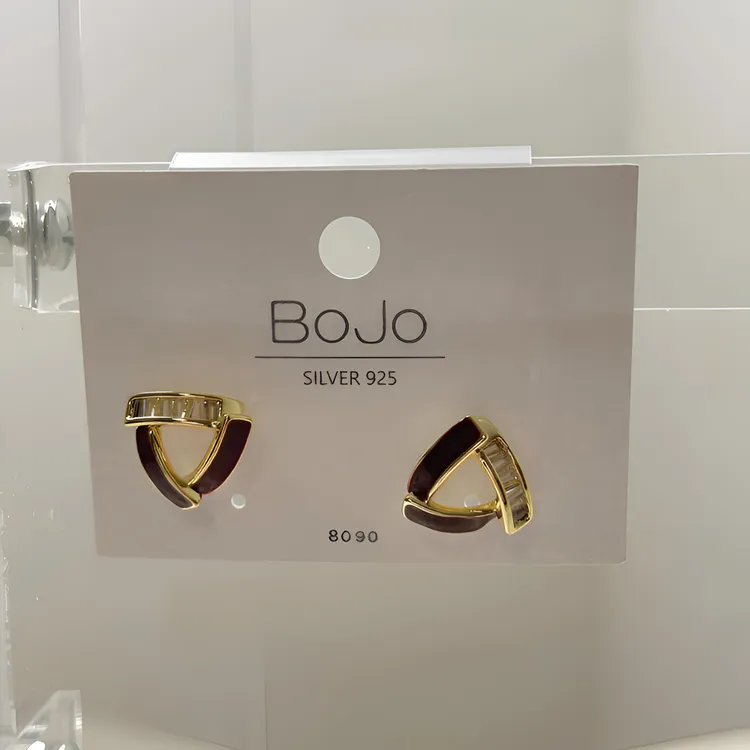 钛合金耳饰 水果金色女拼色日韩几何红色耳钉素款轻奢小众百搭