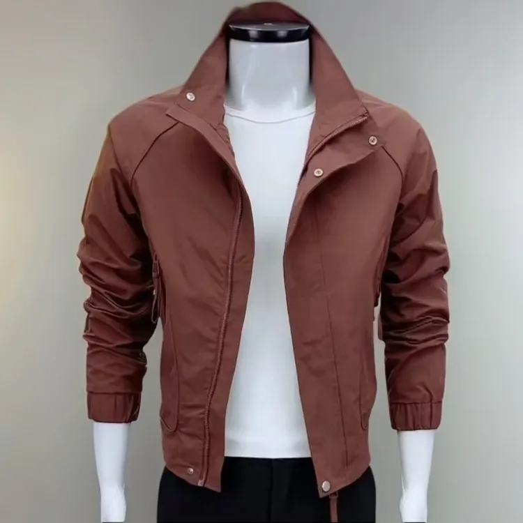 春秋男士休闲外套新款潮流时尚百搭夹克成熟痞帅高冷薄男上衣男装