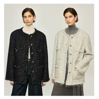 KEIGAN/开间口碑意大利Moessmer羊驼羊毛金银豆羽毛鱼鳞小香