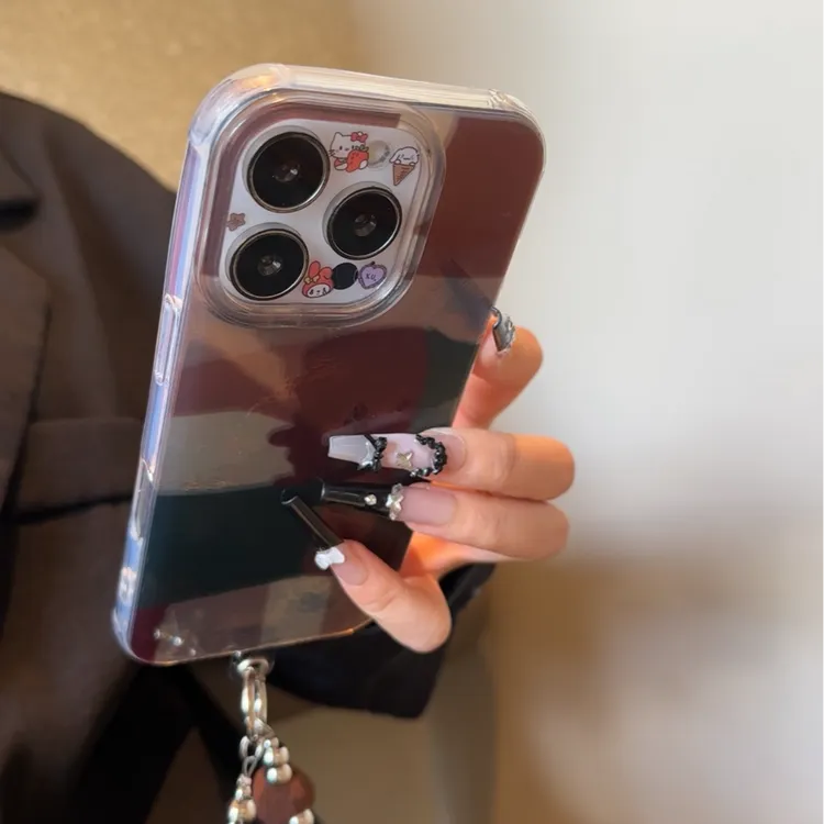 复古秋冬毛绒手绳适用iPhone17promax/17air手机壳16pro/15/14/13